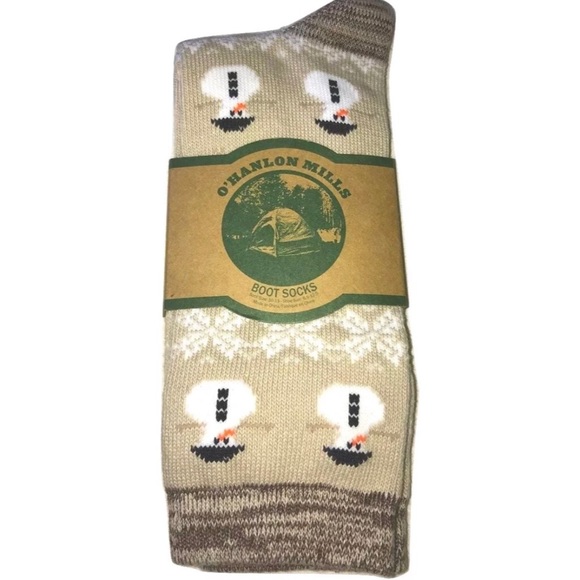 O’Hanlon Other - O'Hanlon Mills One Pair Men's Snowman Boot Socks